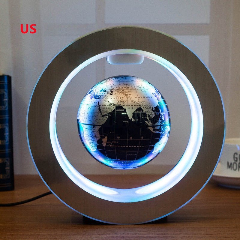 Carte du monde LED ronde, Globe flottant, lumière à lévitation magnétique, Anti-gravité, magie - eShopinvi™