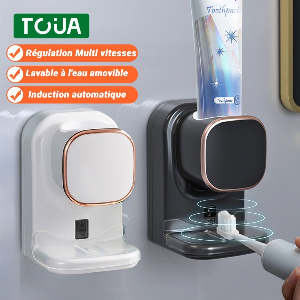 Distributeur de dentifrice intelligent à 3 modes, capteur automatique, presse-dentifrice électrique mural, accessoire de salle de bains amovible USB - eShopinvi™