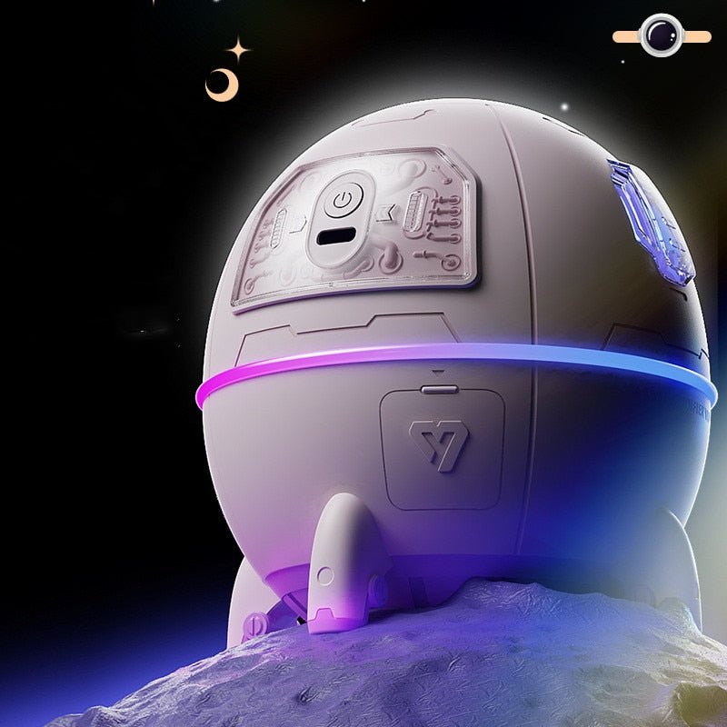 Humidificateur d'air à Capsule spatiale, diffuseur d'eau d'aromathérapie à brume fraîche ultrasonique sans fil avec lumière Led, humidificateur d'astronaute - eShopinvi™